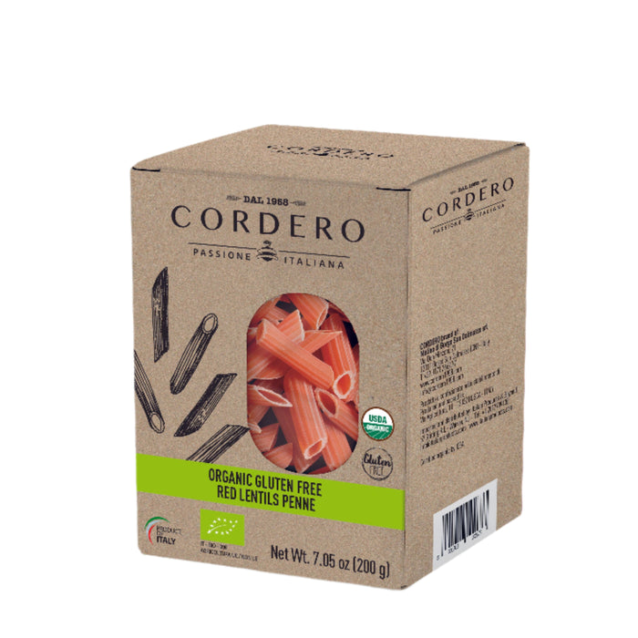 Cordero - Red Lentils Penne - Gluten Free and Organic_the spice and tea shoppe