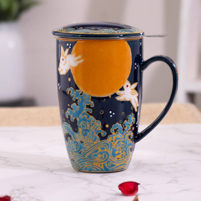 Moon Rabbit Mug with Infuser