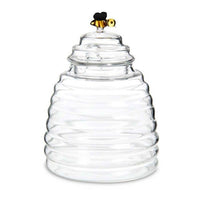 Glass Honey Jar with Lid and Honey Dipper