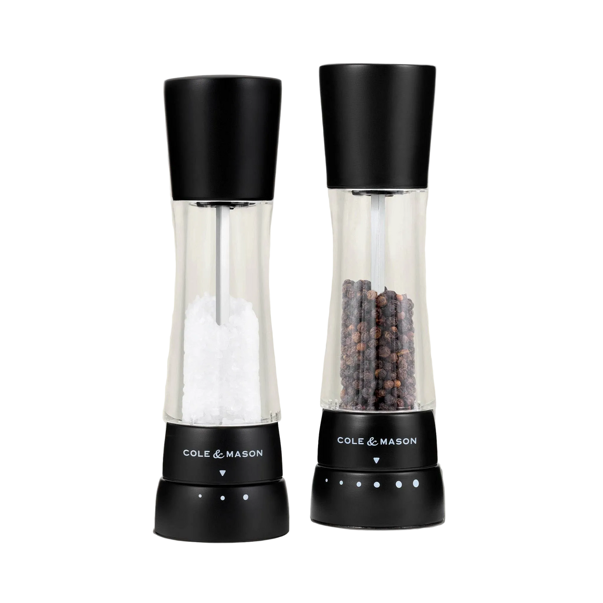 Cole and Mason - Derwent, Matte Black Salt and Pepper Set
