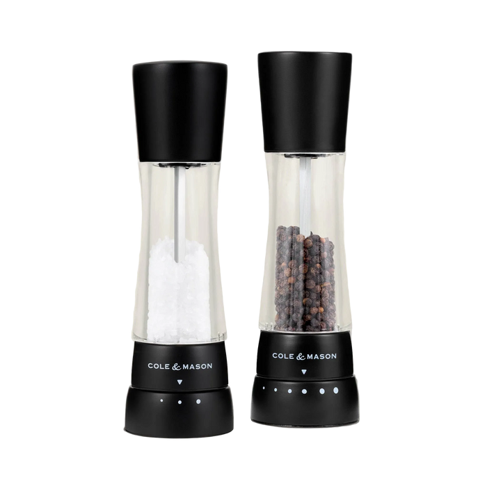 Cole and Mason - Derwent, Matte Black Salt and Pepper Set