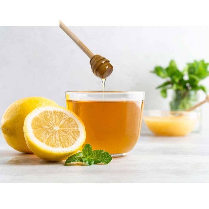 Glass Honey Jar with Lid and Honey Dipper