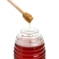 Glass Honey Jar with Lid and Honey Dipper