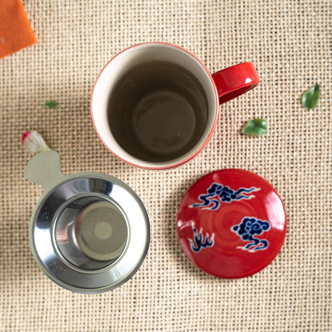 Oriental Dragon Mug with Infuser