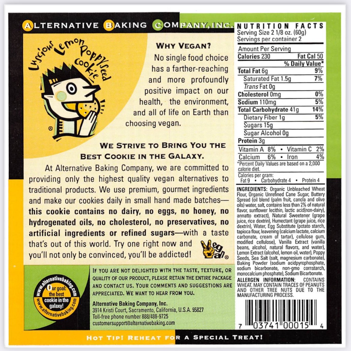 Luscious Lemon Poppyseed Cookie