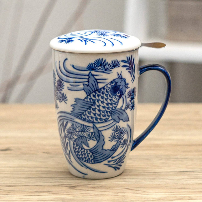 Koi Fish Mug with Infuser