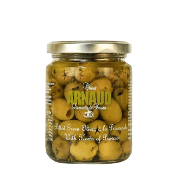 Gourmet Foods - Arnaud - Pitted Green Olives with Herbes de Provence - THE SPICE & TEA SHOPPE