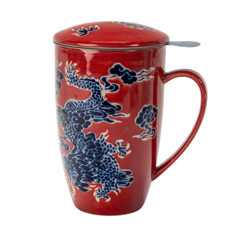 Oriental Dragon Mug with Infuser