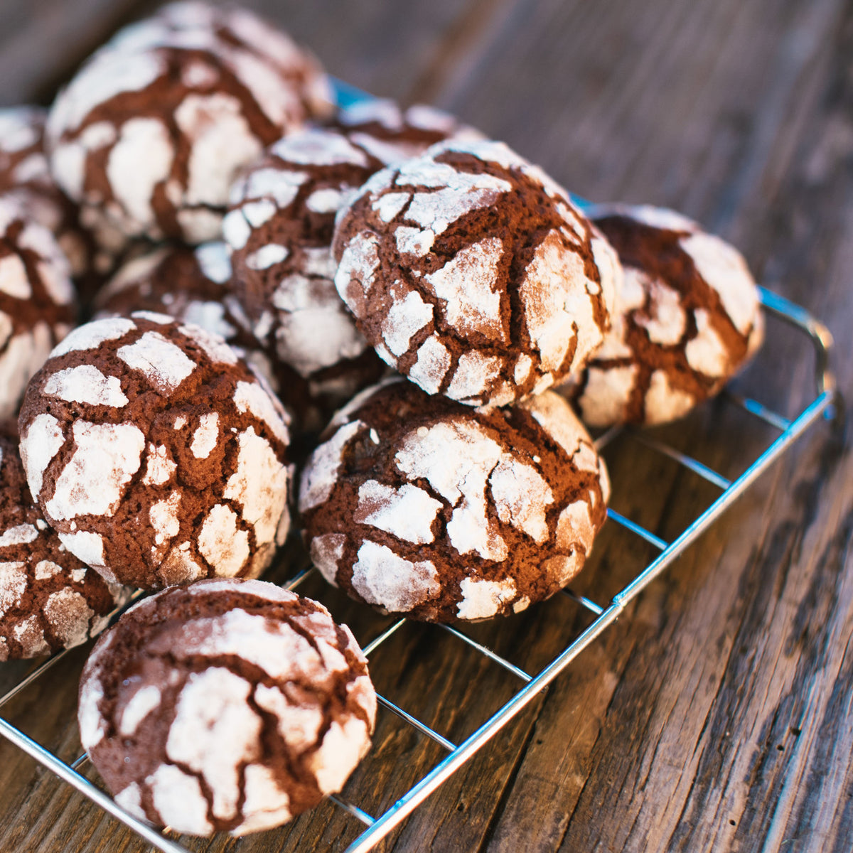 Chocolate Crinkle Cookies