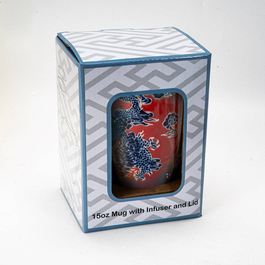 Oriental Dragon Mug with Infuser
