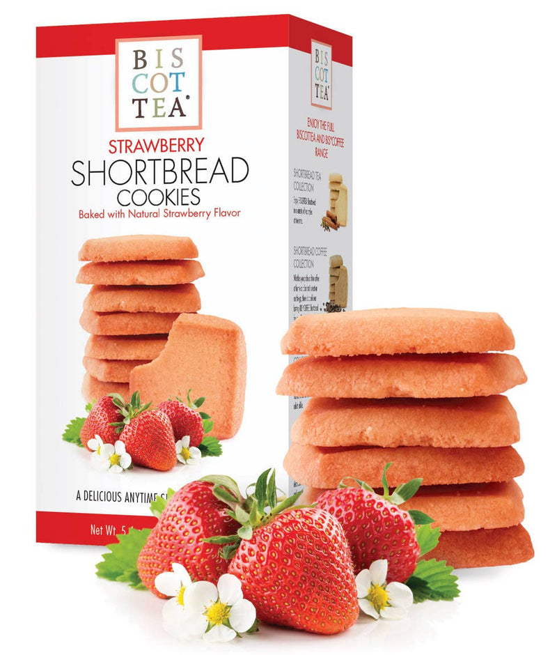 Gourmet Foods - Strawberry Shortbread Cookies - THE SPICE & TEA SHOPPE